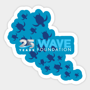 WAVE Foundation 25th Anniversary with Sea Turtles Sticker